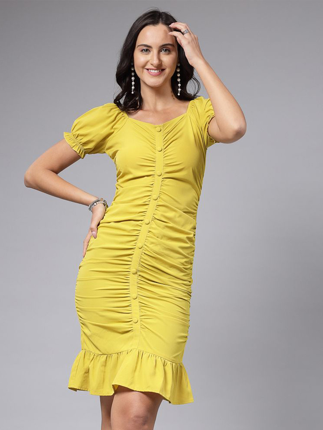 aayu Crepe Sheath Dress