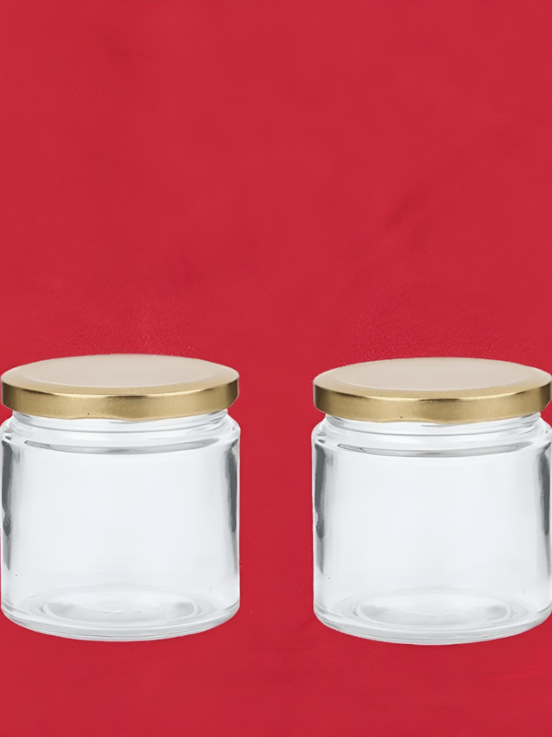 Puffsmart Transparent Glass Easy To Clean 2 Piece Screw Top Jar-200ml