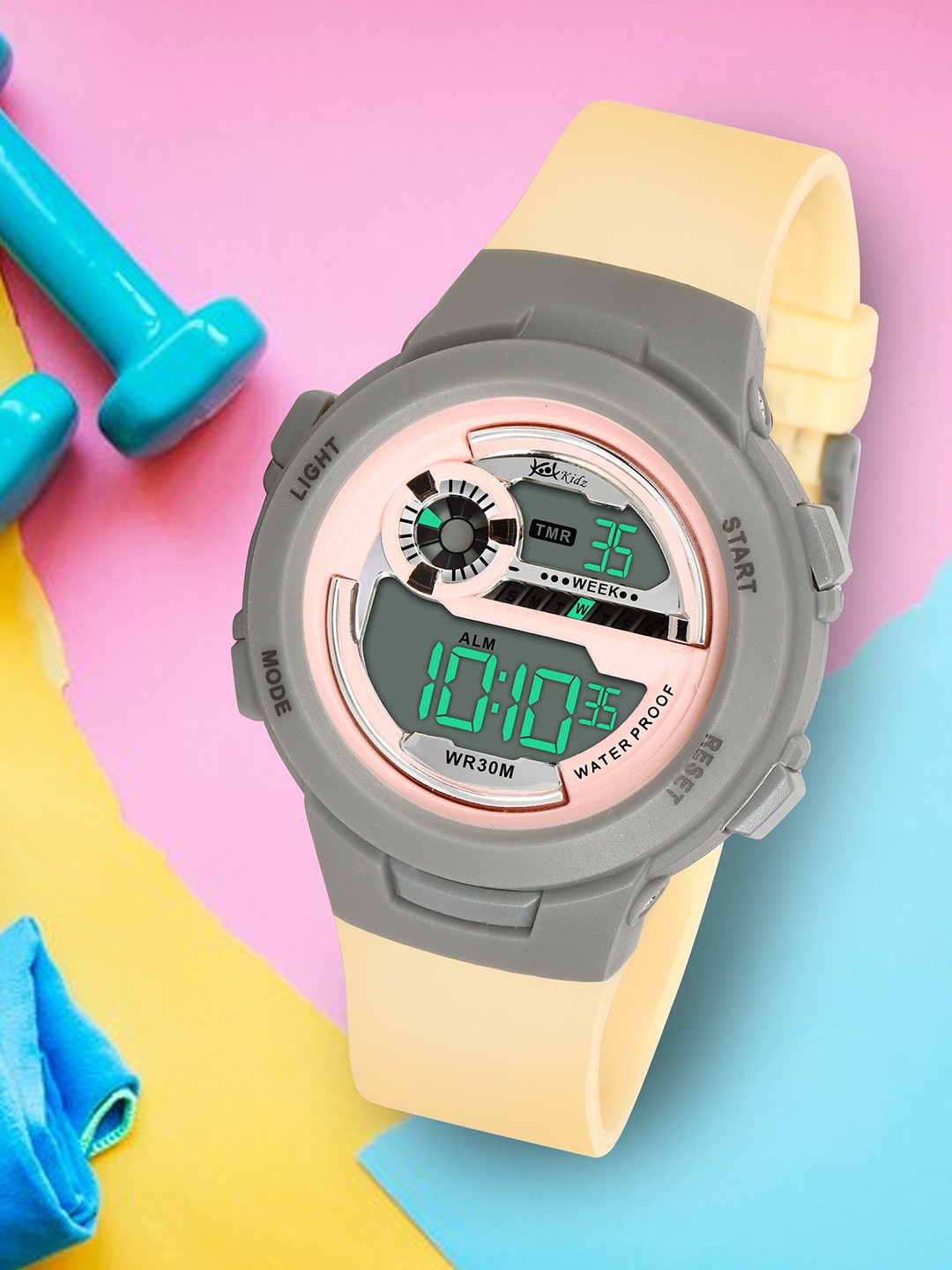 Kool Kidz Kids Printed Dial & Straps Digital Watch KK 275 IVARY