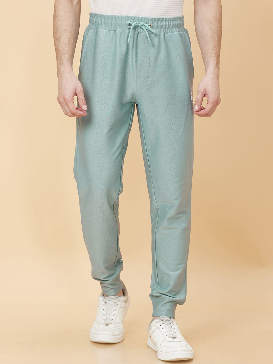 Being Human Men Mid Rise Drawstring Closure Jogger Track Pants