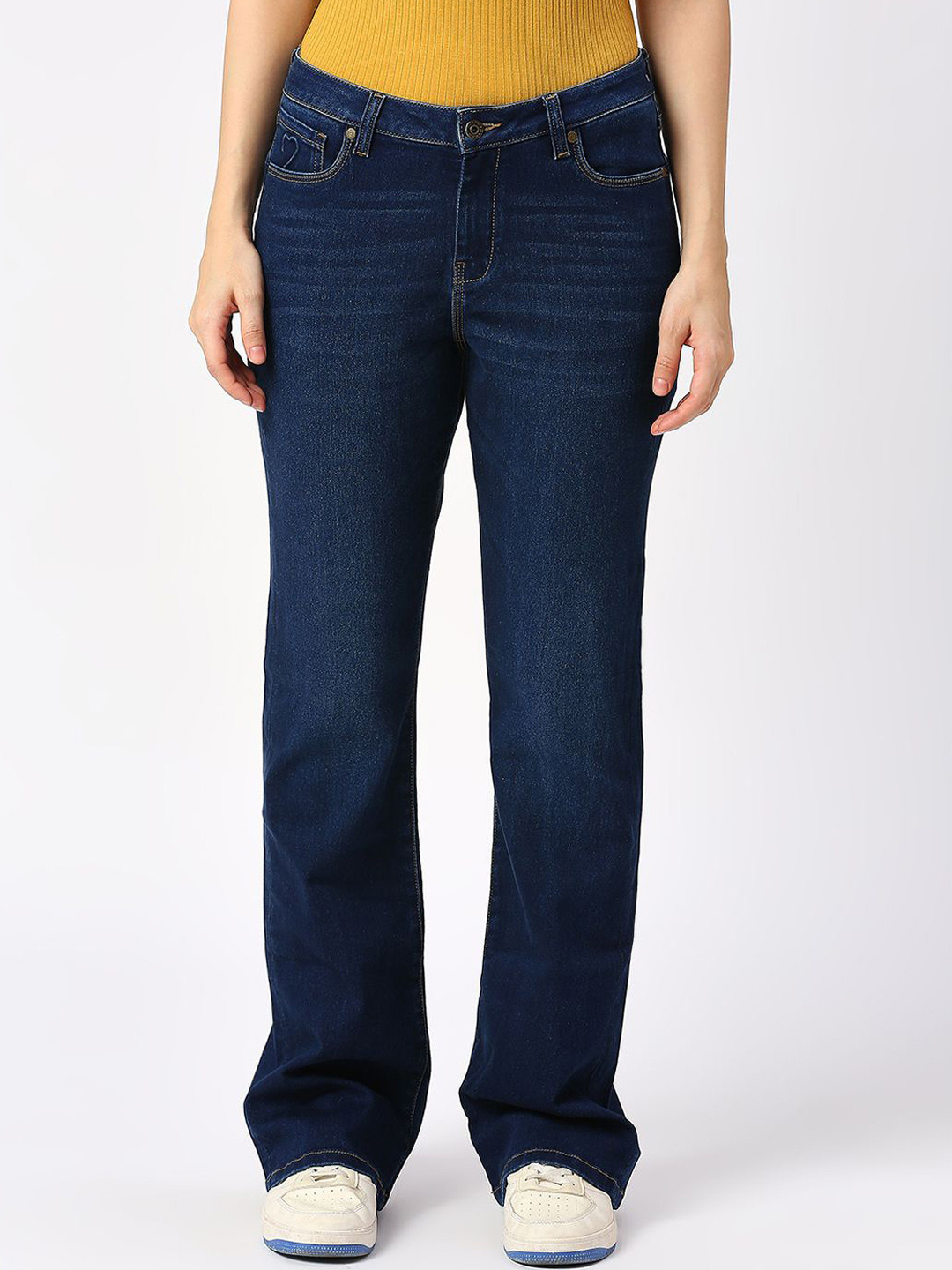Being Human Women Bootcut Light Fade Jeans