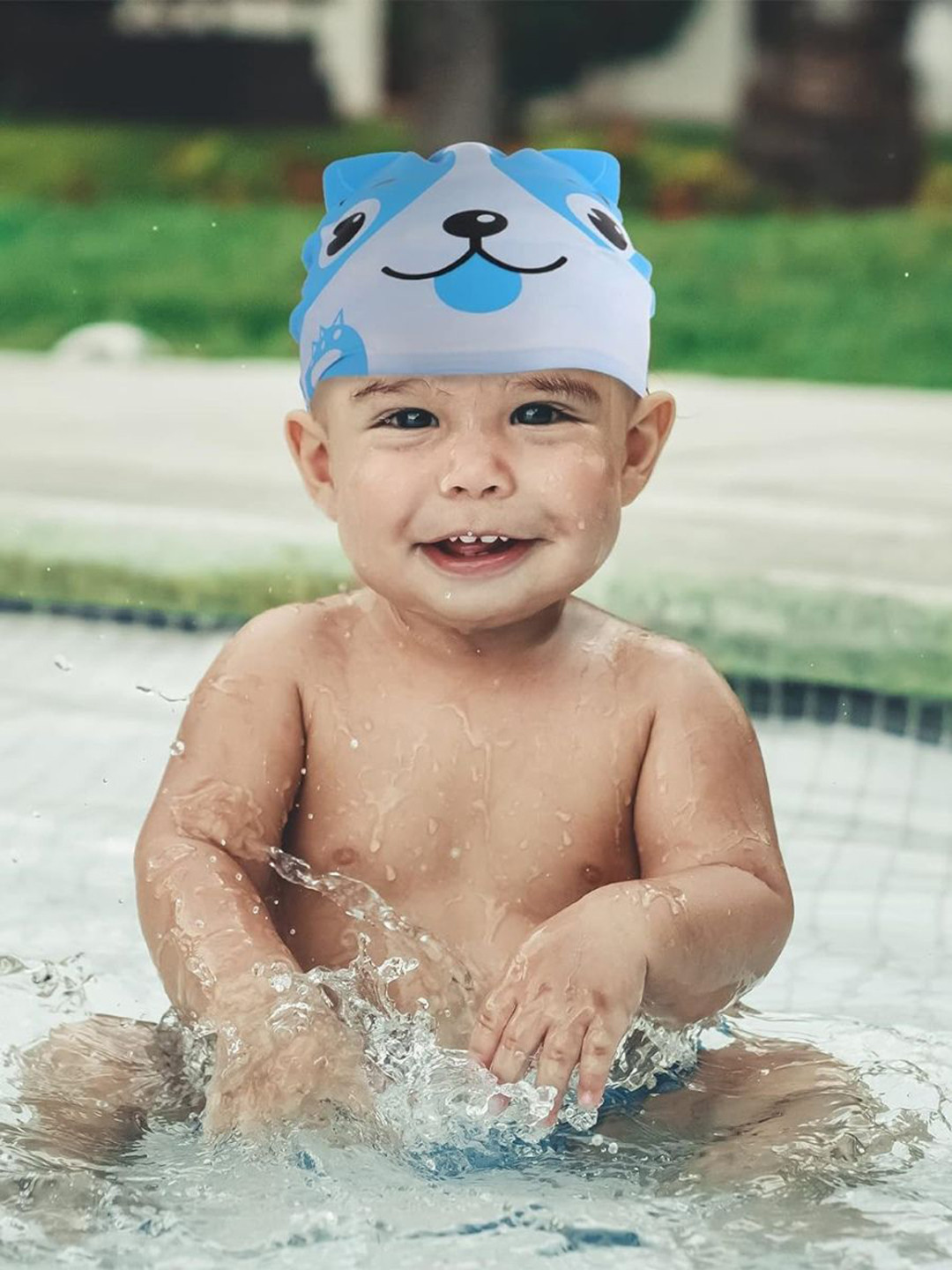 EL REGALO  Kids 2-Pcs Printed Swim Cap