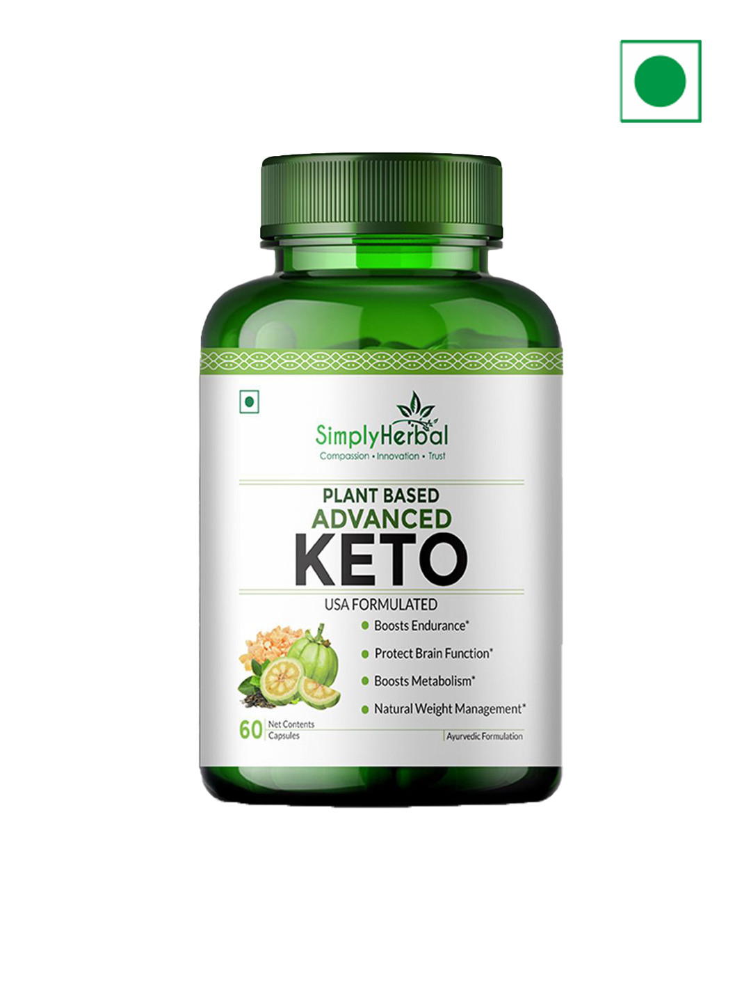 Simply Herbal Plant Based Advanced Keto Capsules - 60 Capsule