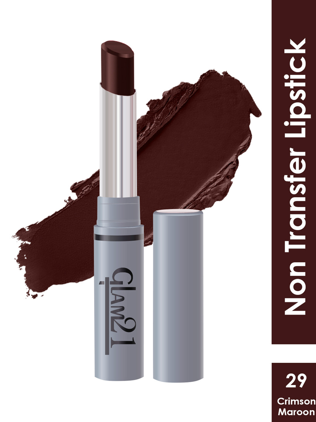 GLAM21 Non-Transfer Creamy Matte Lipstick 2g - Crimson Red 29