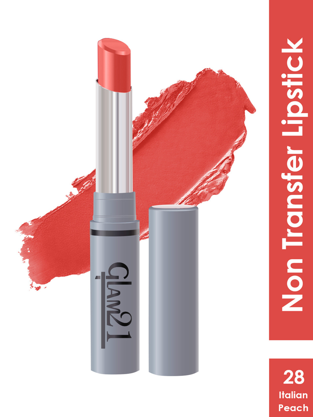 GLAM21 Non-Transfer Creamy Matte Lipstick 2g - Italian Peach 28
