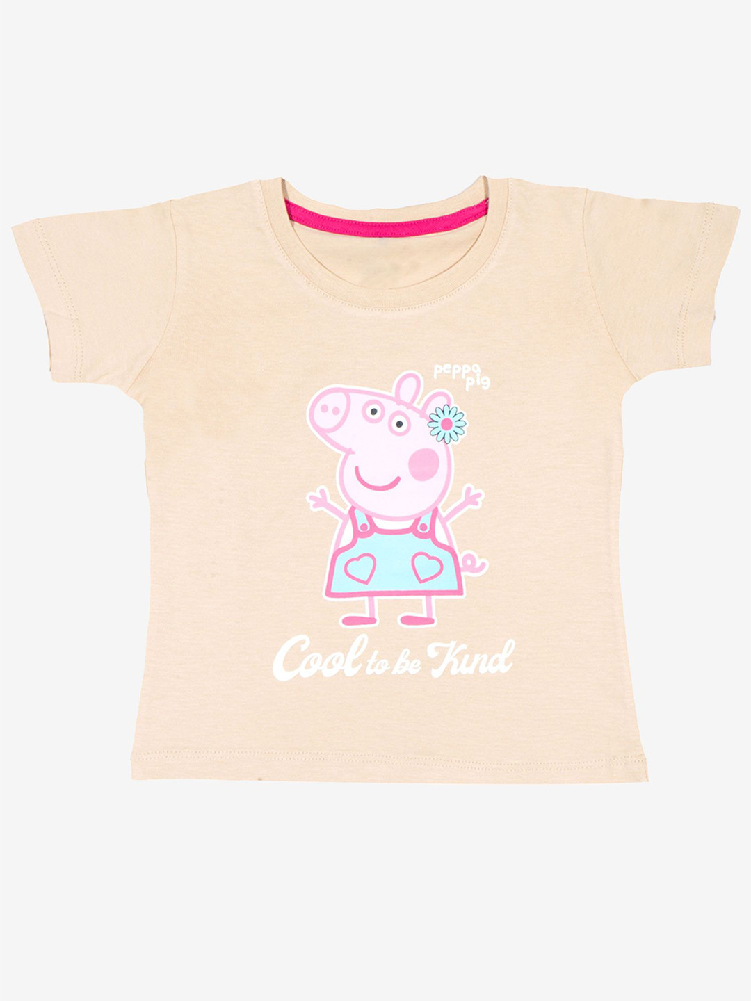 Bodycare Girls Peppa Pig Graphic Printed Round Neck T-shirt