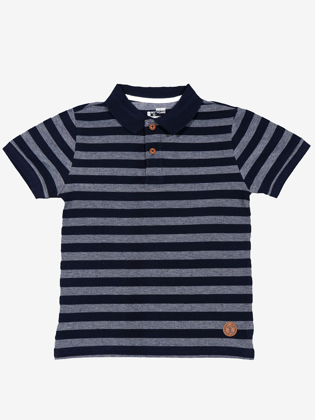 Bodycare Boys Striped Polo Collar Nautical T-shirt