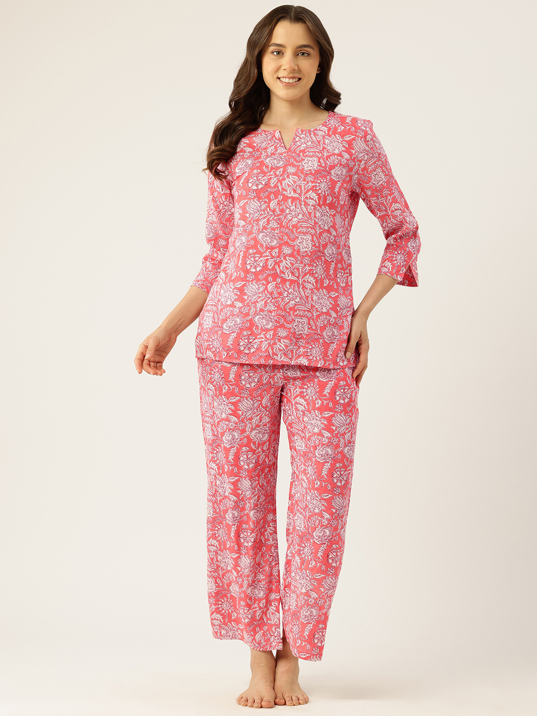 ETC X fwd Floral Printed Night Suit