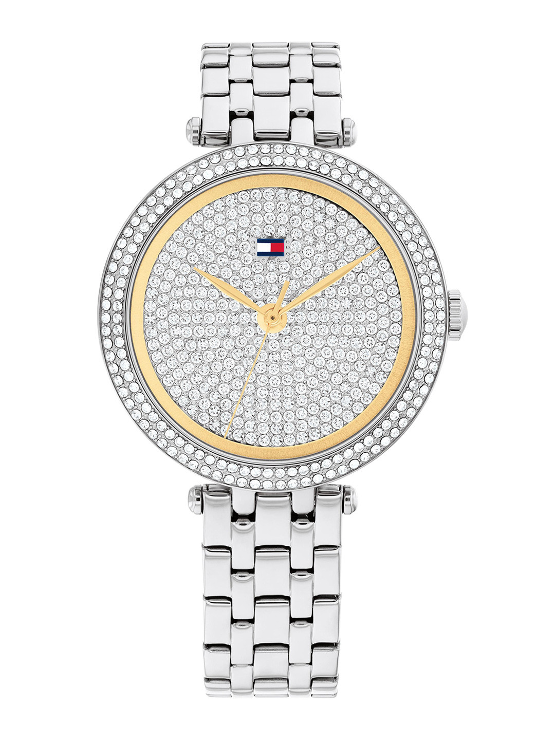 Tommy Hilfiger Women Embellished Dial & Stainless Steel Straps Analogue Watch TH1782722