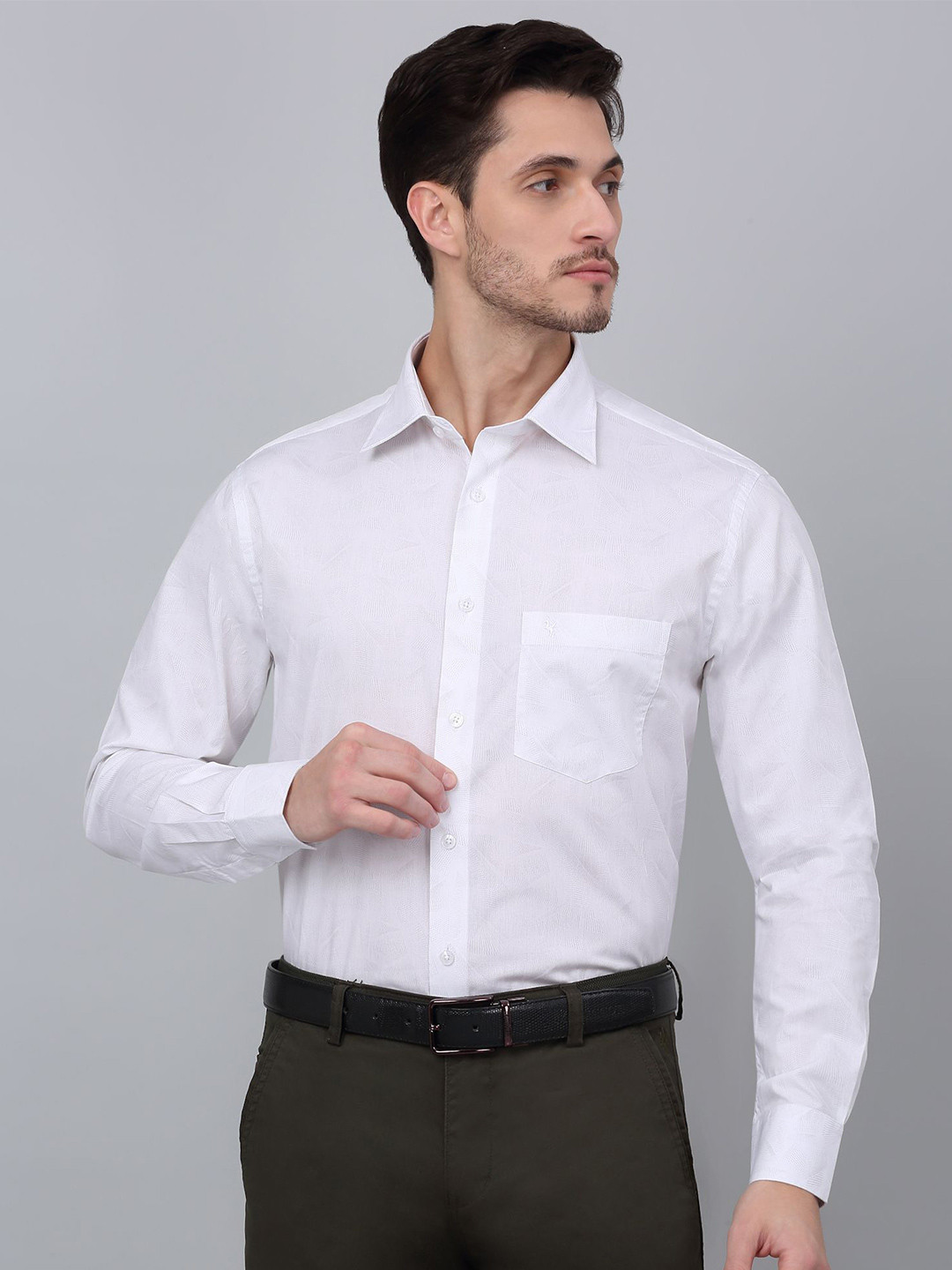 Cantabil Men Solid Opaque Formal Shirt