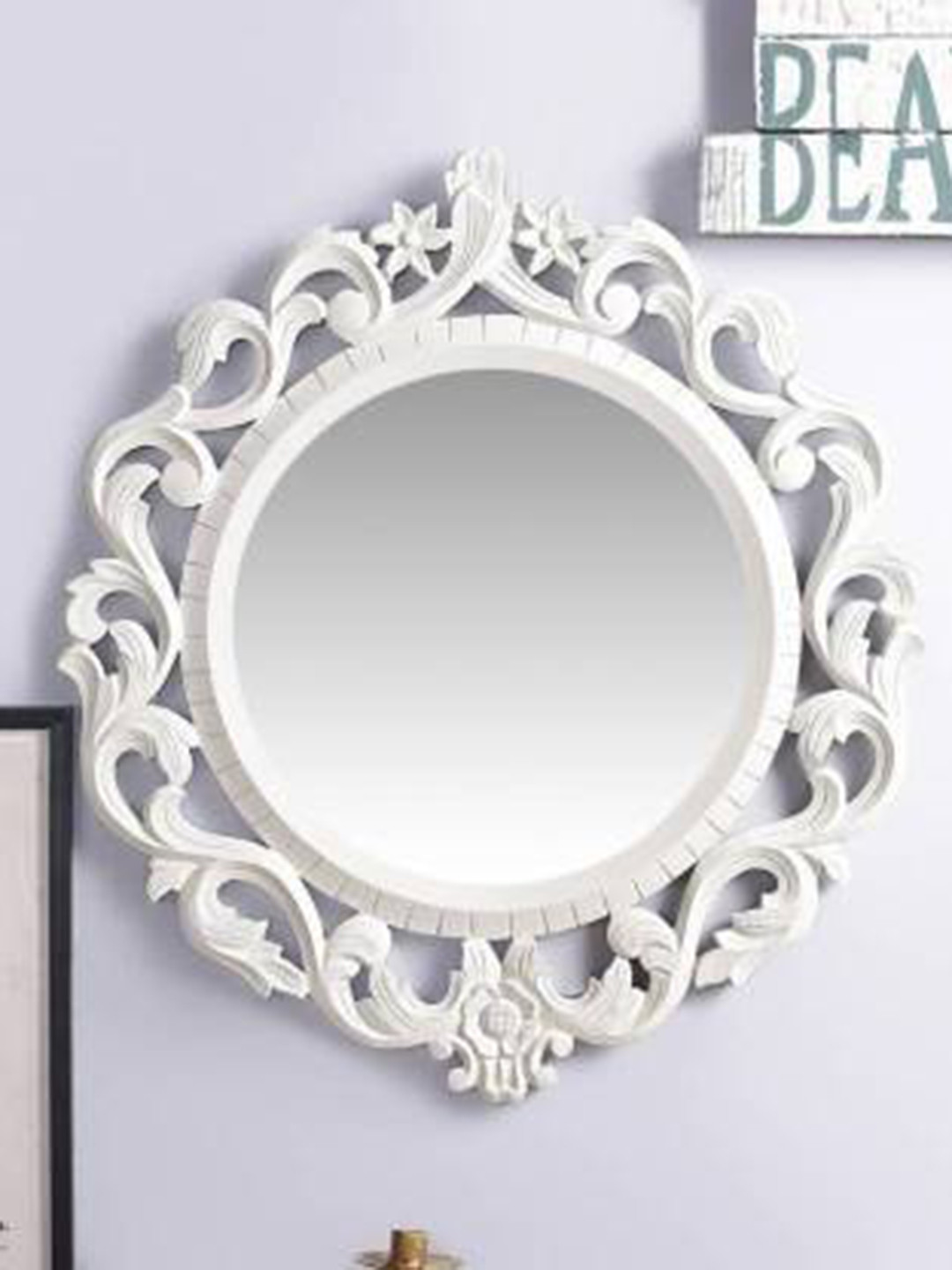 VAS collection home White Wood Decorative Mirror