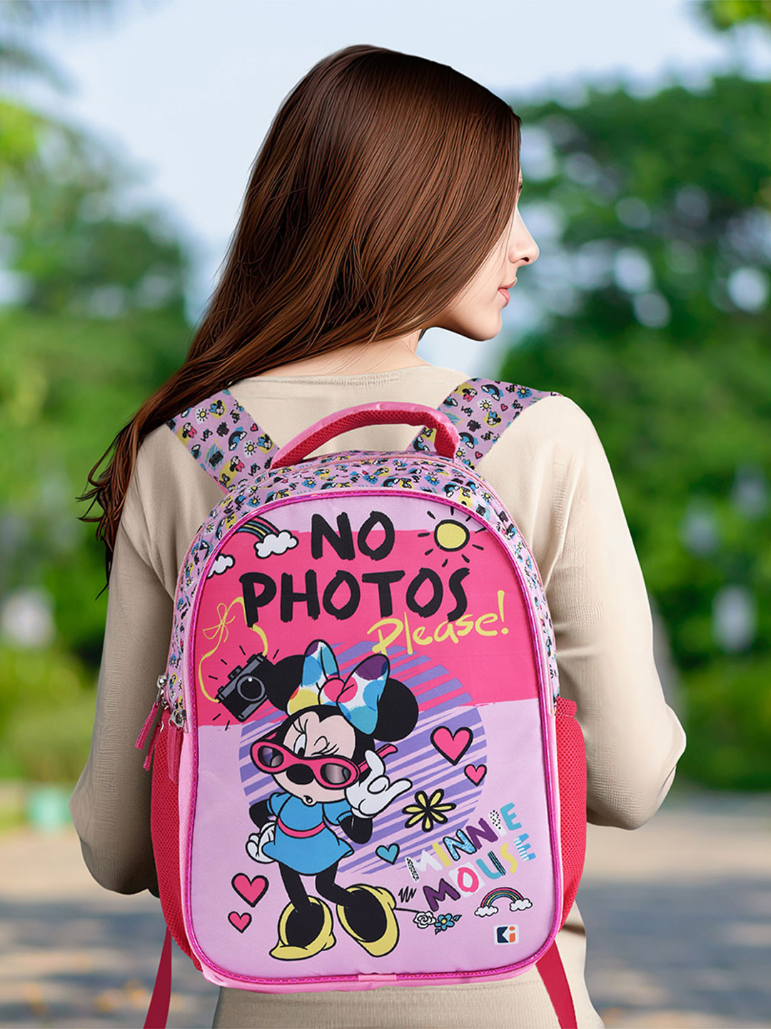 Kuber Industries Girls 4 Compartment School College Backpack