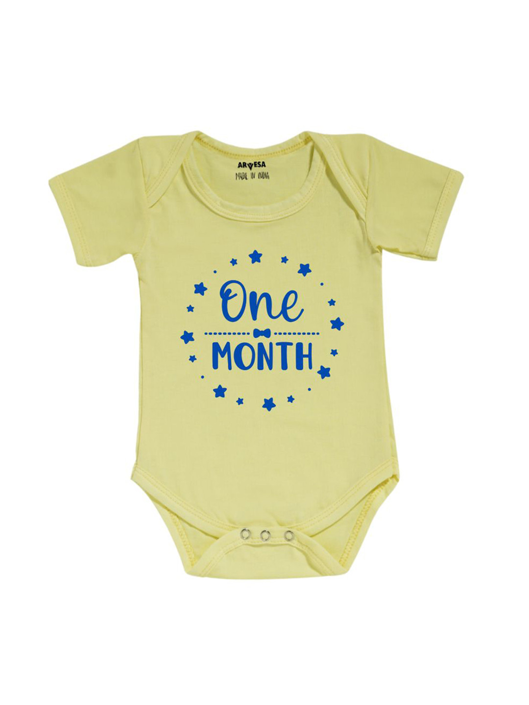 Arvesa Infant Printed Round Neck Cotton Bodysuit