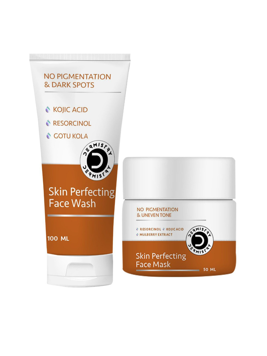 Vigini Set of Dermistry Skin Perfecting Face Wash - 100ml & Face Mask - 50ml