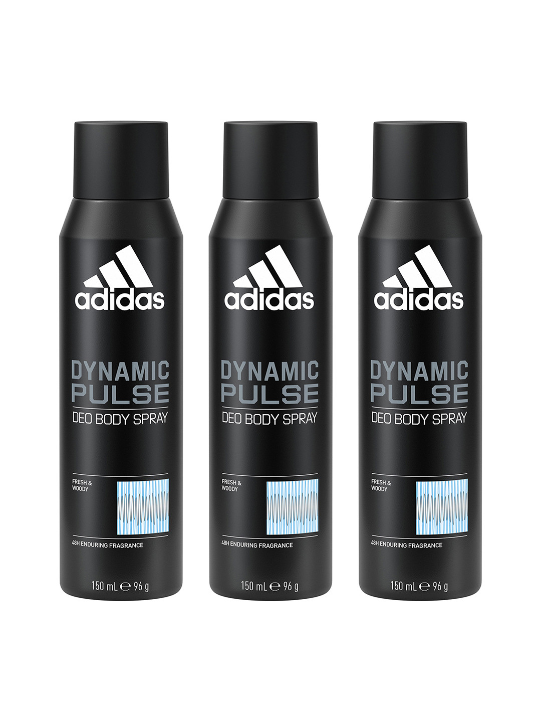 ADIDAS Men Set Of 3 Dynamic Long Lasting Deo Body Sprays - 96g Each