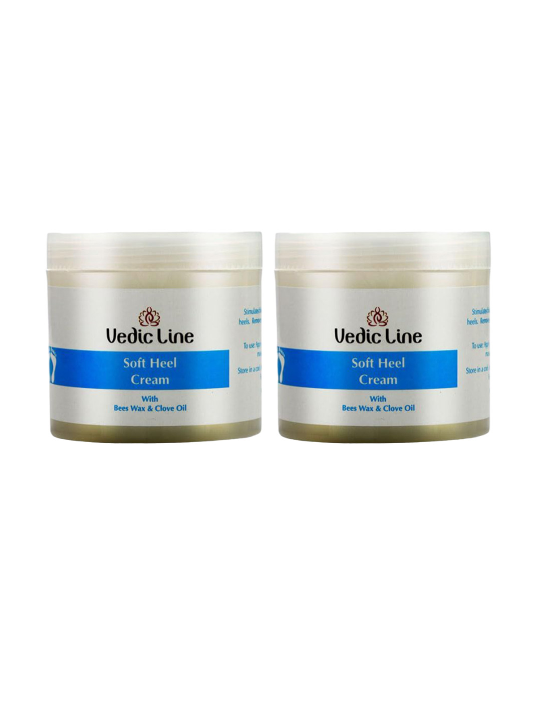Vedicline Set of 2 Soft Heel Foot Cream with Bees Wax & Clove Oil - 100 ml each