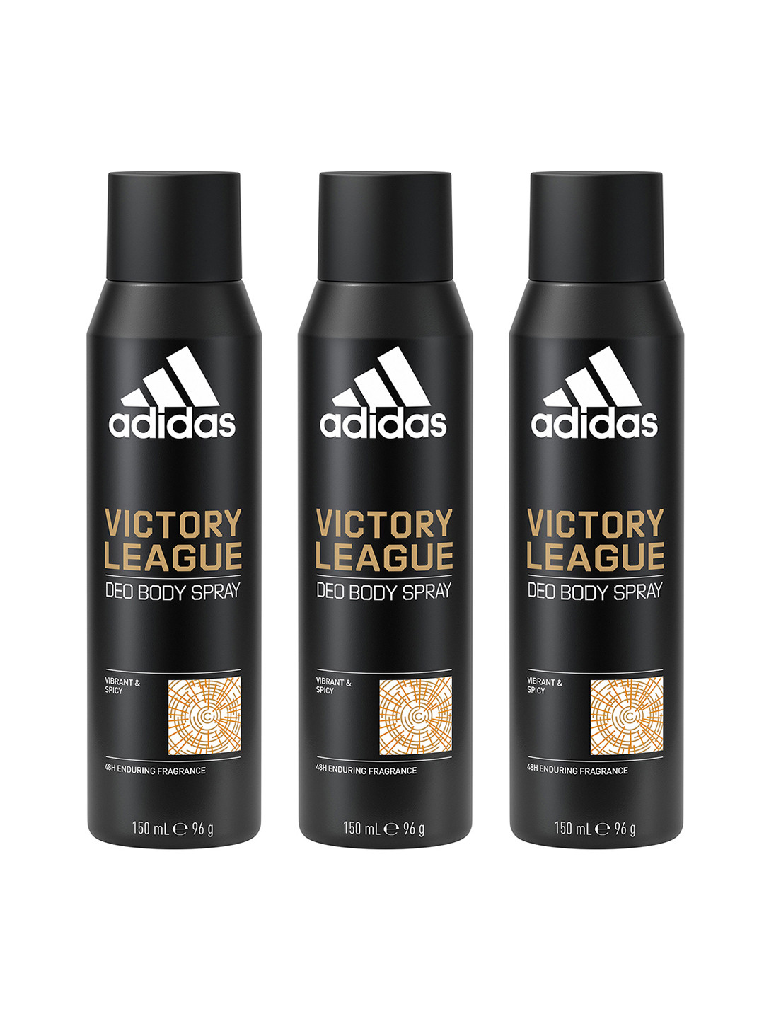 ADIDAS Men Set Of 3 Victory League Long Lasting Deo Body Sprays - 96g Each