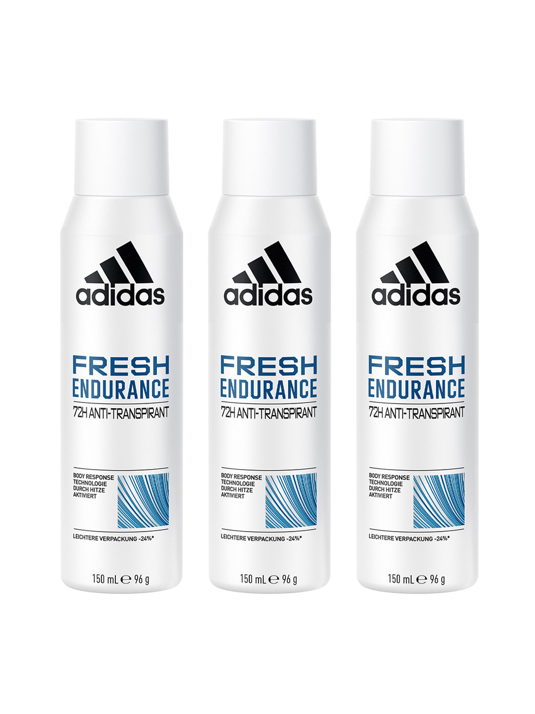 ADIDAS Women Set of 3 Fresh Endurance 72H Anti-Perspirant Deodorants - 96g Each