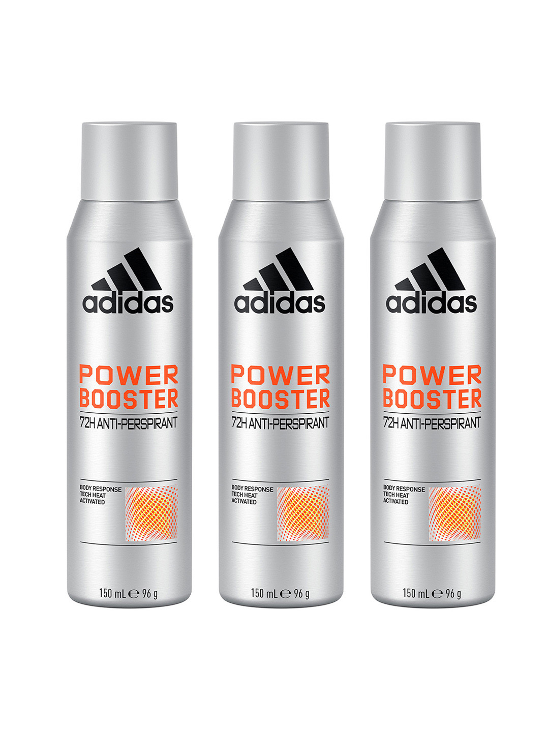 ADIDAS Men Set Of 3 Power Booster 72H Anti-Perspirant Deodorants - 96g Each