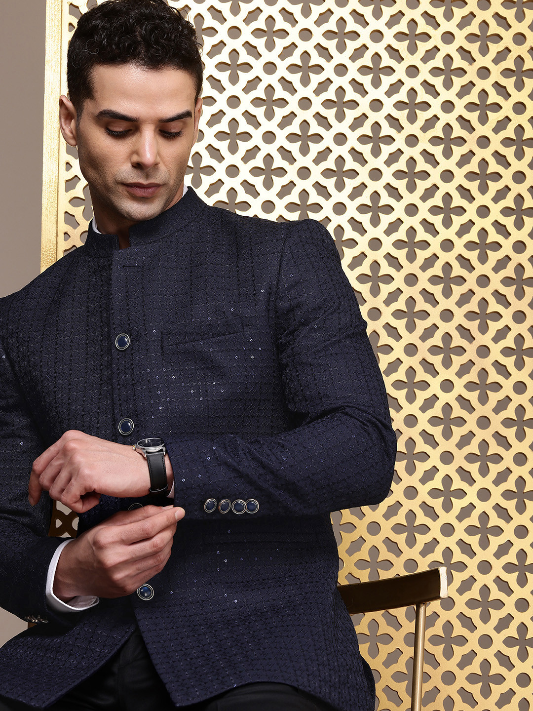 House of Pataudi Embellished Jashn Party Bandhgala Blazers