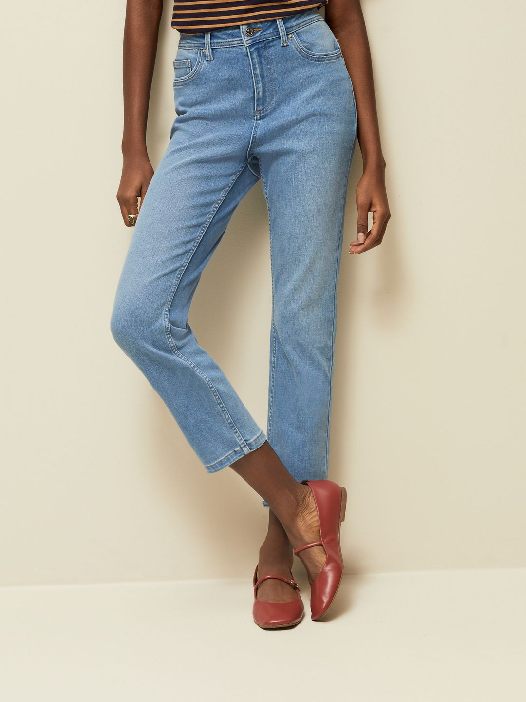 NEXT Women Light Fade Cropped Stretchable Jeans