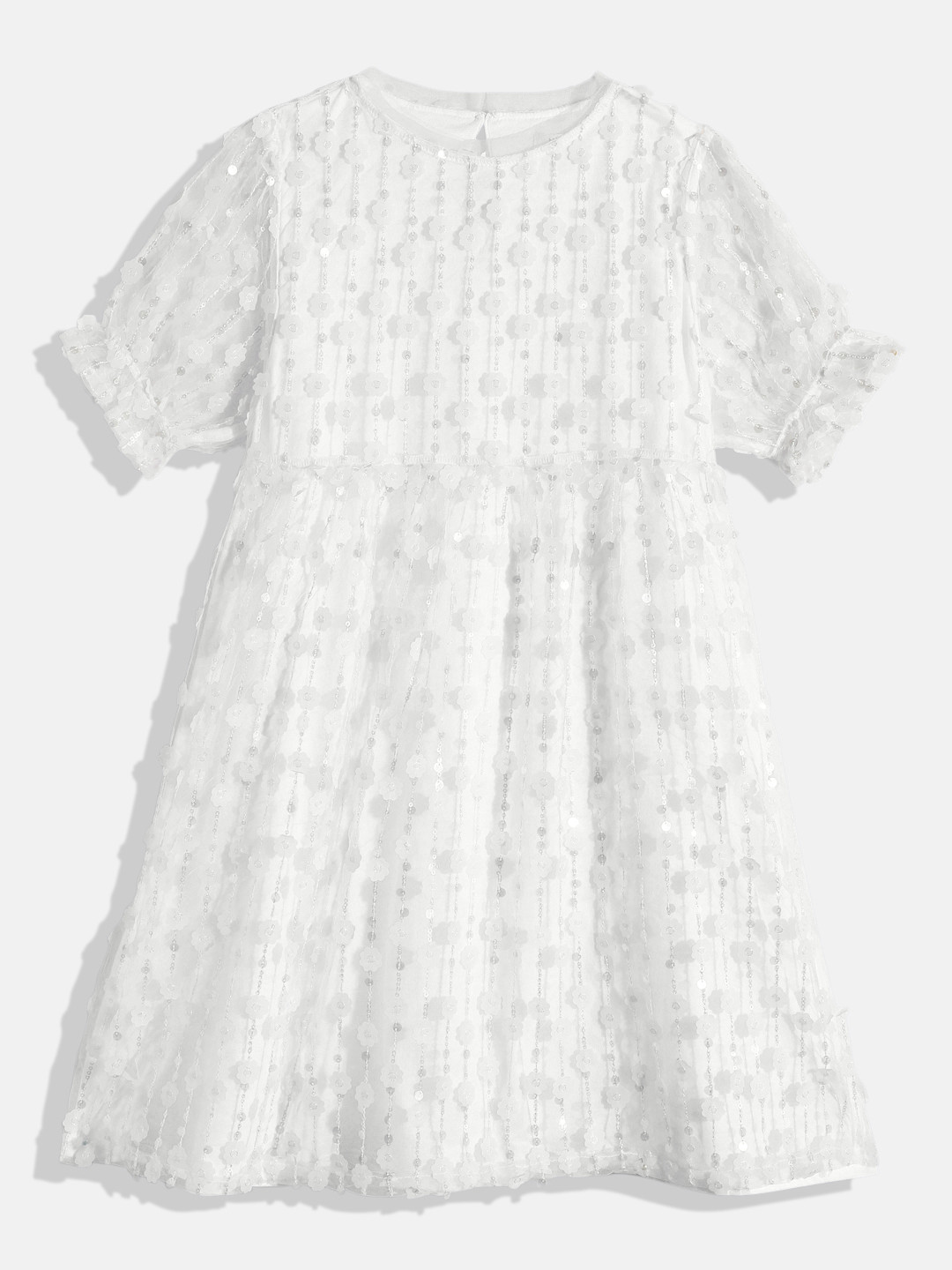 NEXT Girls Embellished Fit & Flare Dress