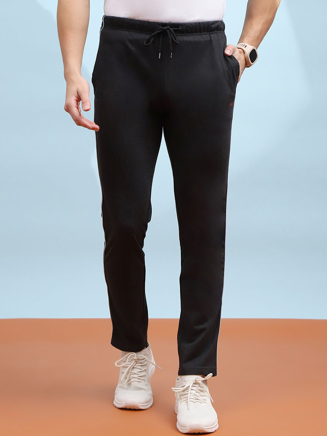 Cloak & Decker by Monte Carlo Men Mid Rise Track Pants