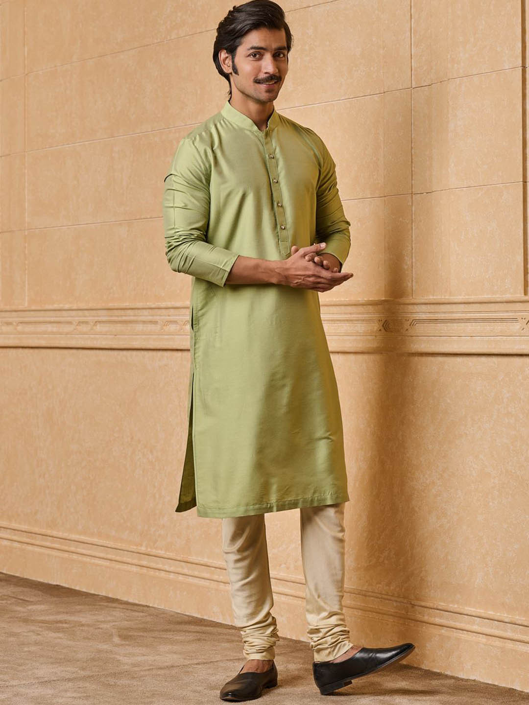 Tasva Zero Point Collar Single Kurta