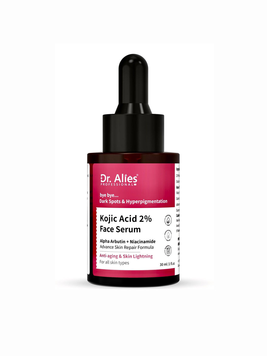 Dr Alies Professional 2% Kojic Acid Face Serum With Alpha Arbutin & Niacinamide - 30 ml
