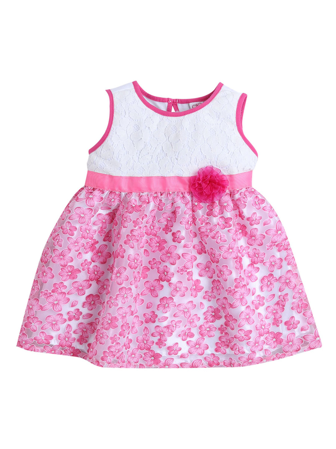 mama & bebe Baby Girls Floral Print Fit & Flare Dress