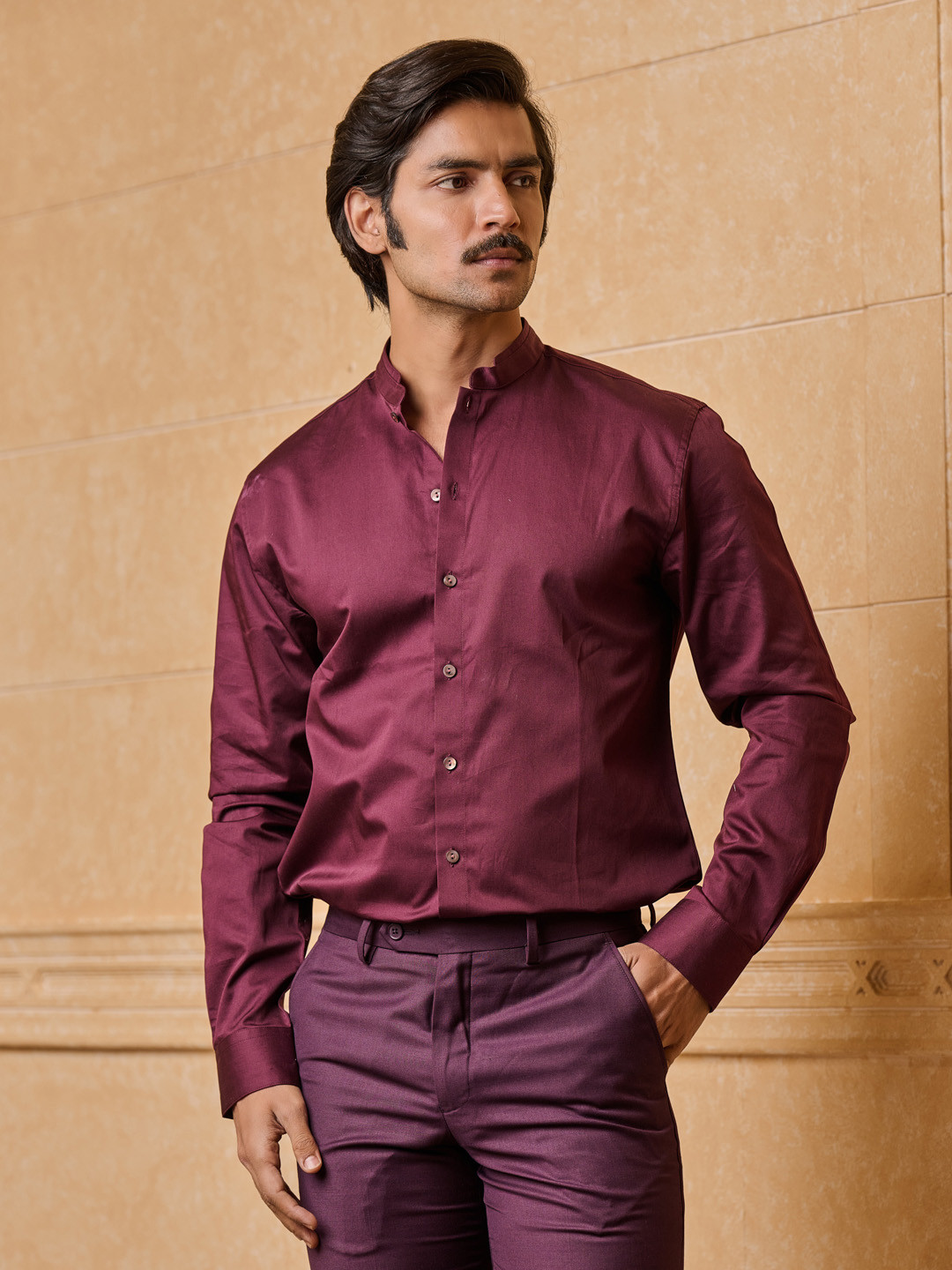 Tasva Men Opaque Party Shirt