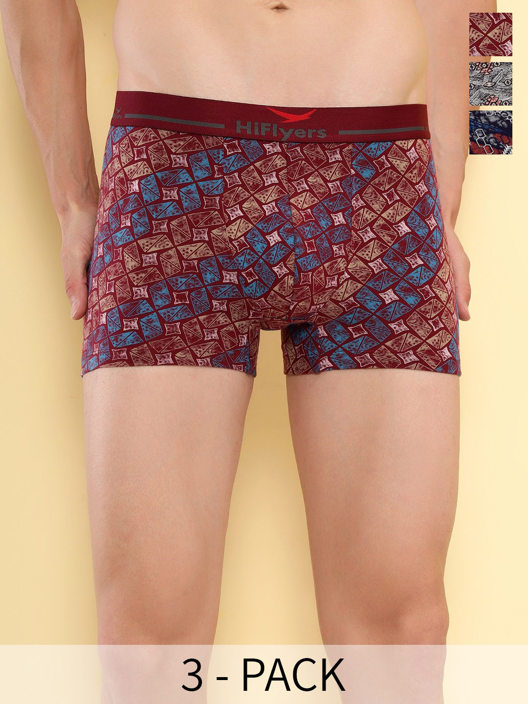 HiFlyers 3 Pcs Odour-Free Trunks-HF501_PO3_GMN_S