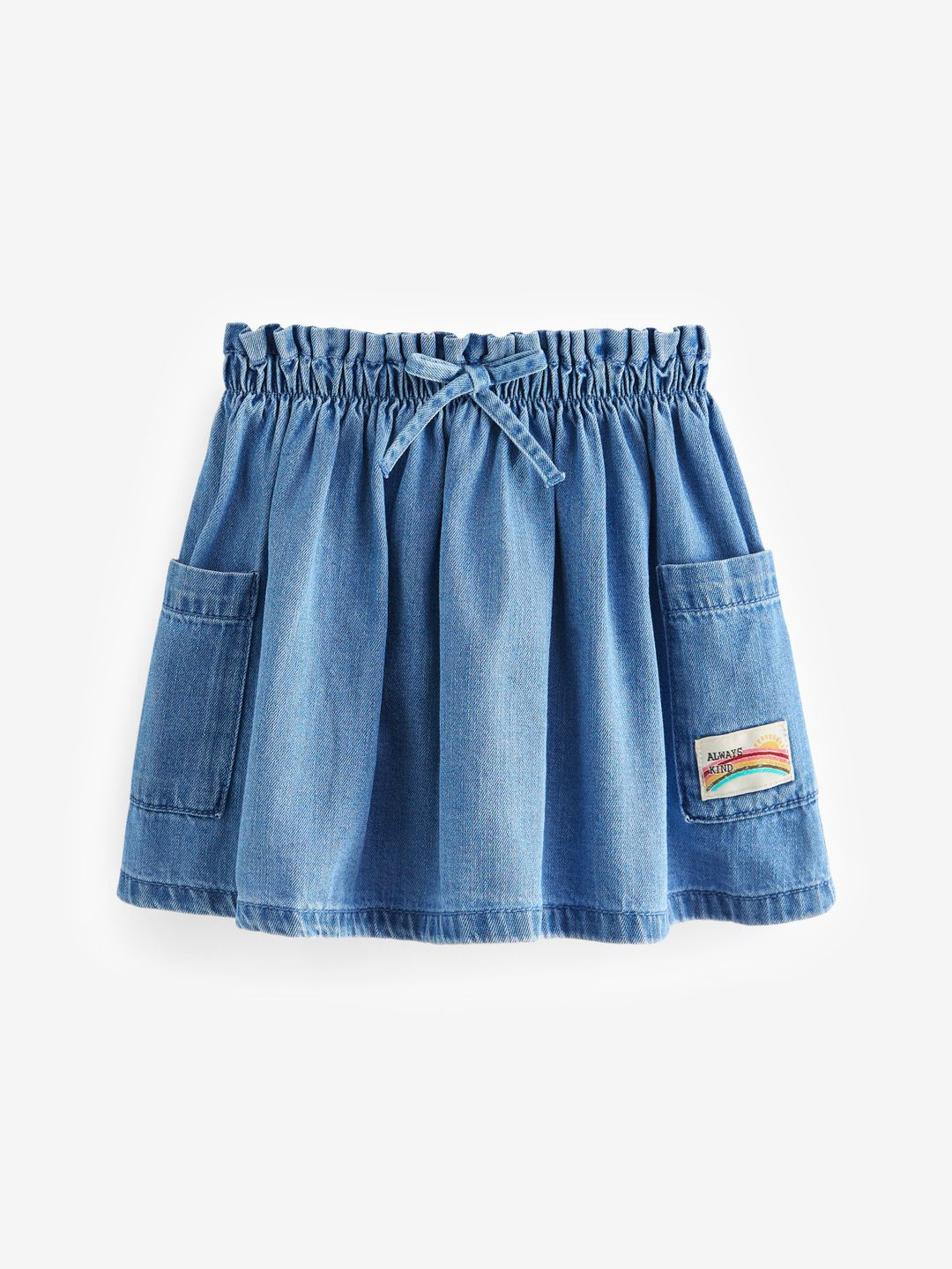 NEXT Girls Pure Cotton Denim A-Line Skirt
