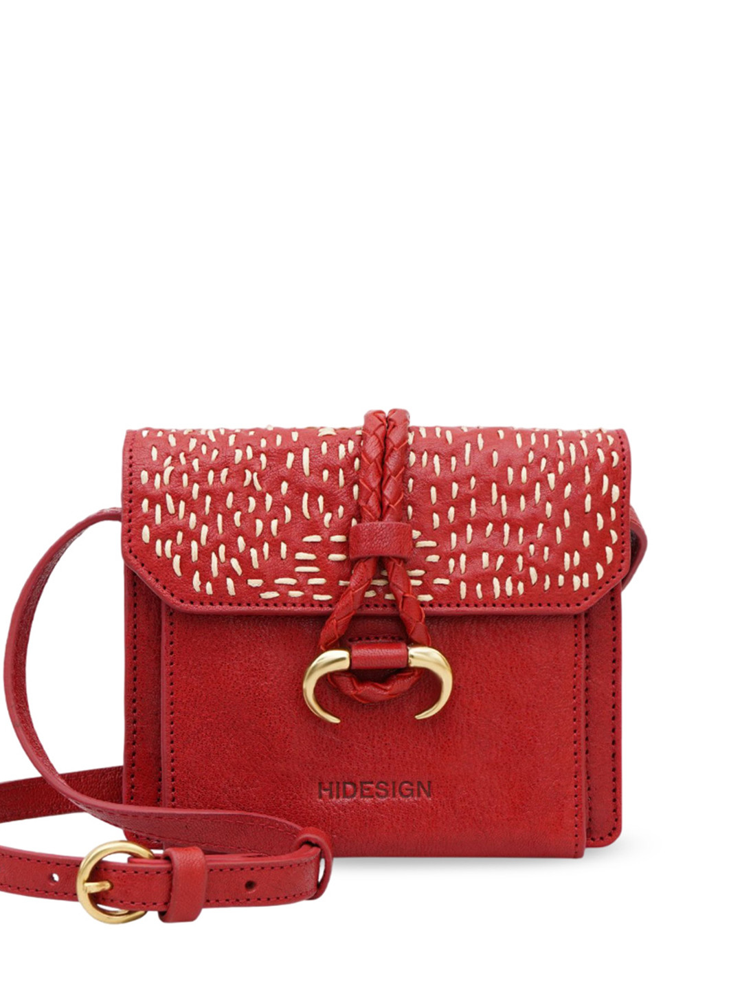 Hidesign Tuareg 01 Textured Leather Structured Sling Bag