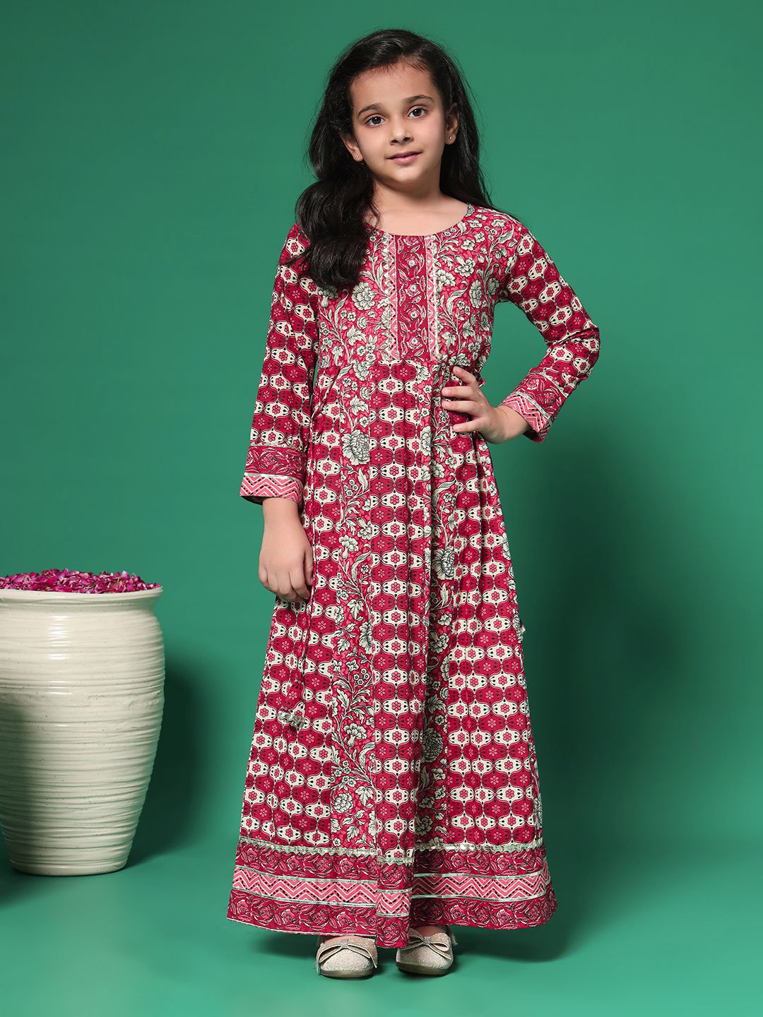 Readiprint Ethnic Motifs Print Maxi Dress