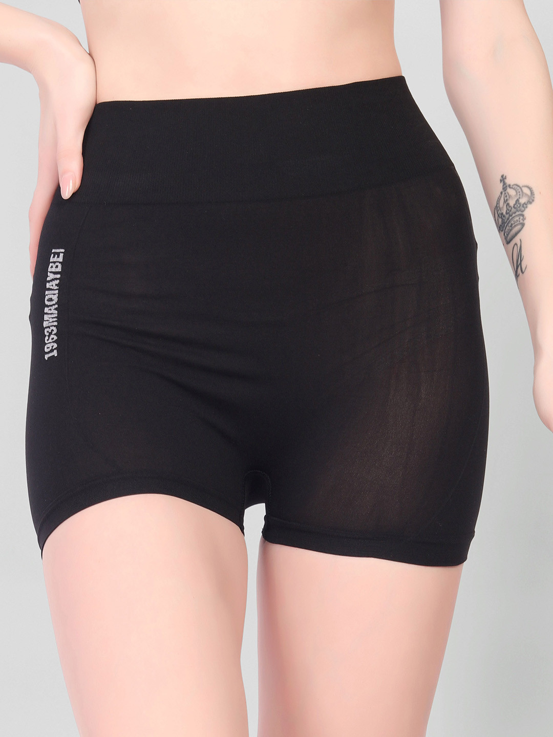 Flenzy Mid-Rise Boyshorts  Briefs GP103_BK