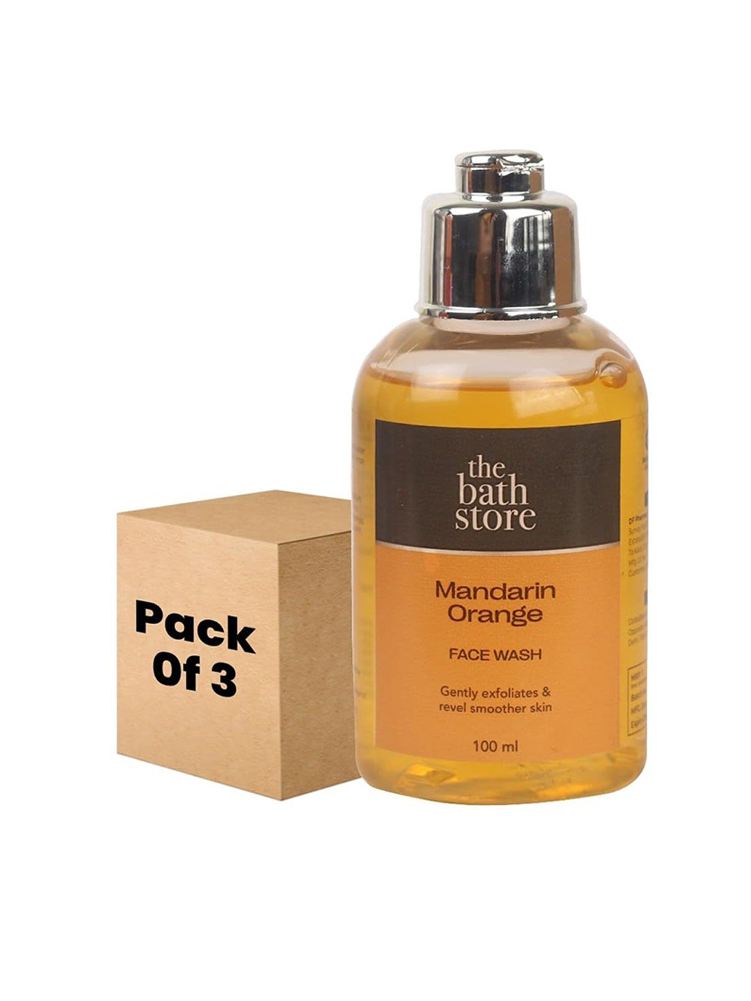 The Bath Store Mandarin Orange Set Of 3 Face Wash For Deep Cleansing - 100ml Each