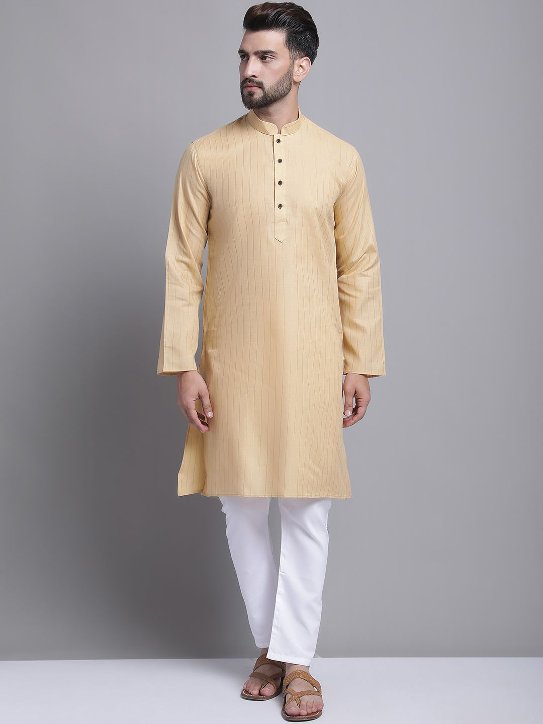 Armaan Ethnic Men Striped Regular Kurta with Pyjamas