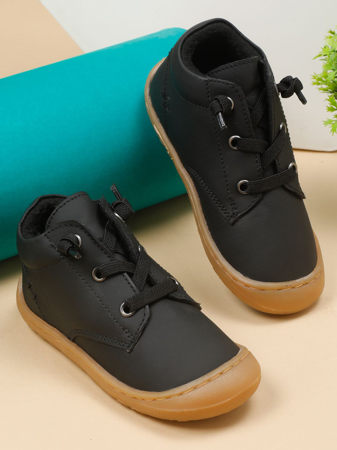 Teakwood Leathers Solid Unisex Kids Leather Sneakers