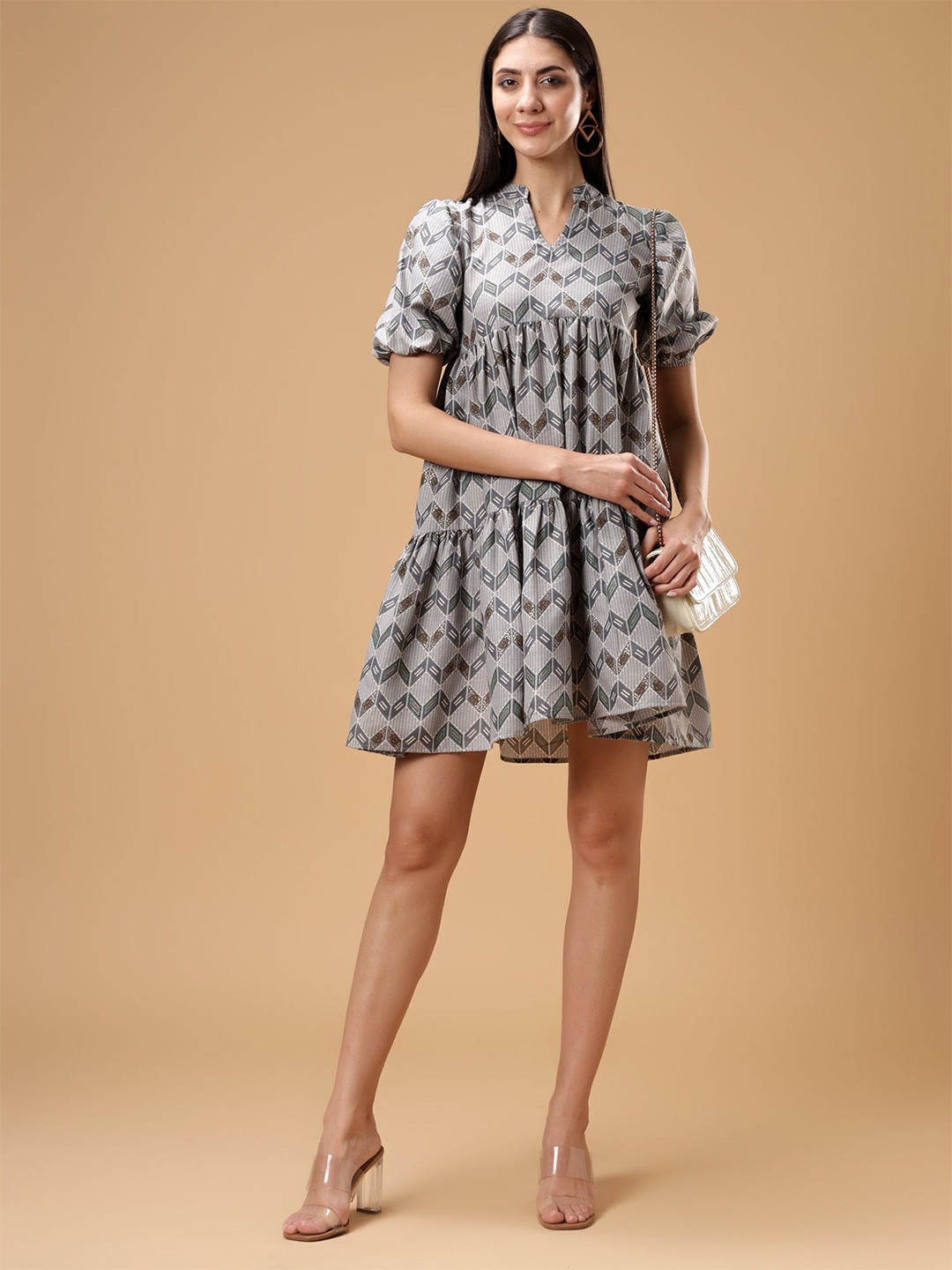 Bani Women Floral Print A-Line Dress