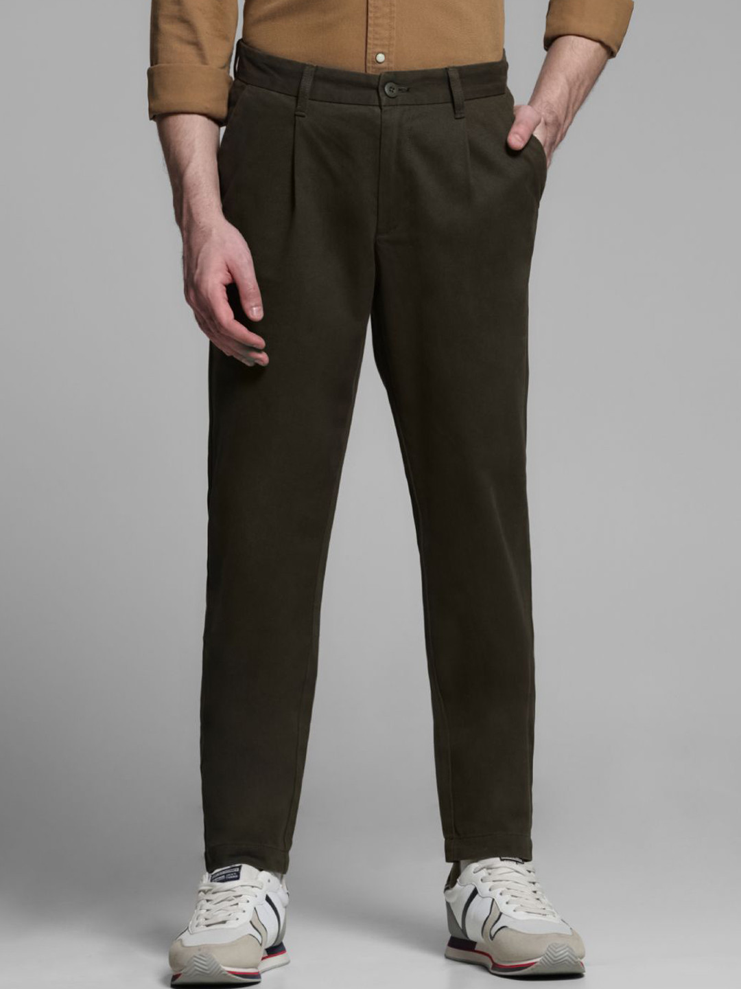 Jack & Jones Men Pleated Trousers