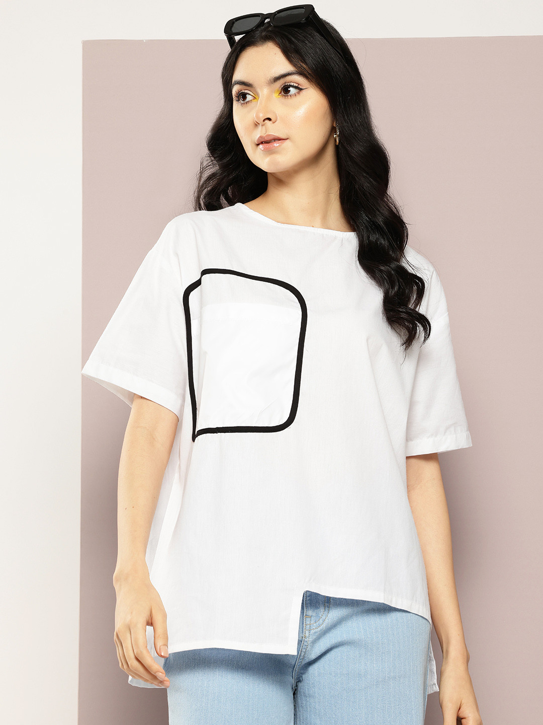 Kook N Keech Pure Cotton Patch Pocket Top