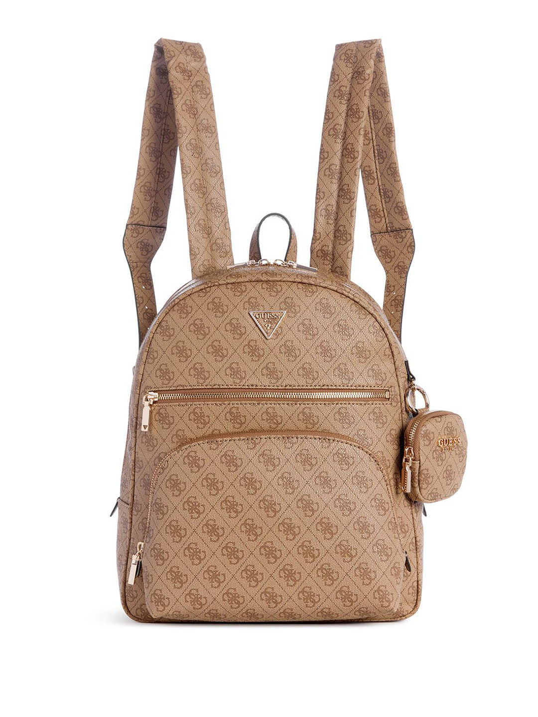 GUESS Women Brand Logo Ergonomic Backpack With Pouch