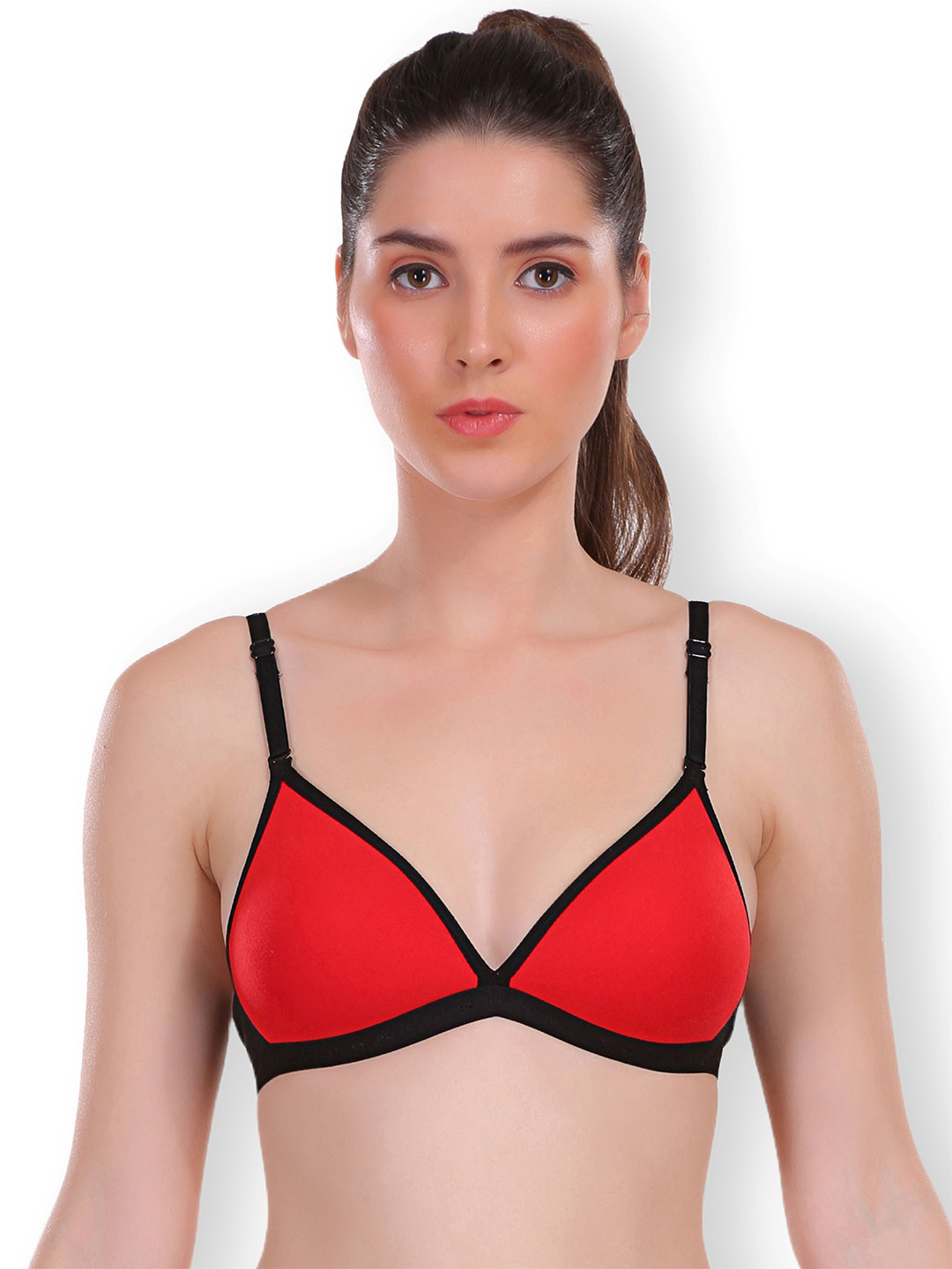 shyaway Floral Women Medium Coverage Underwired Lightly Padded Plunge Bra