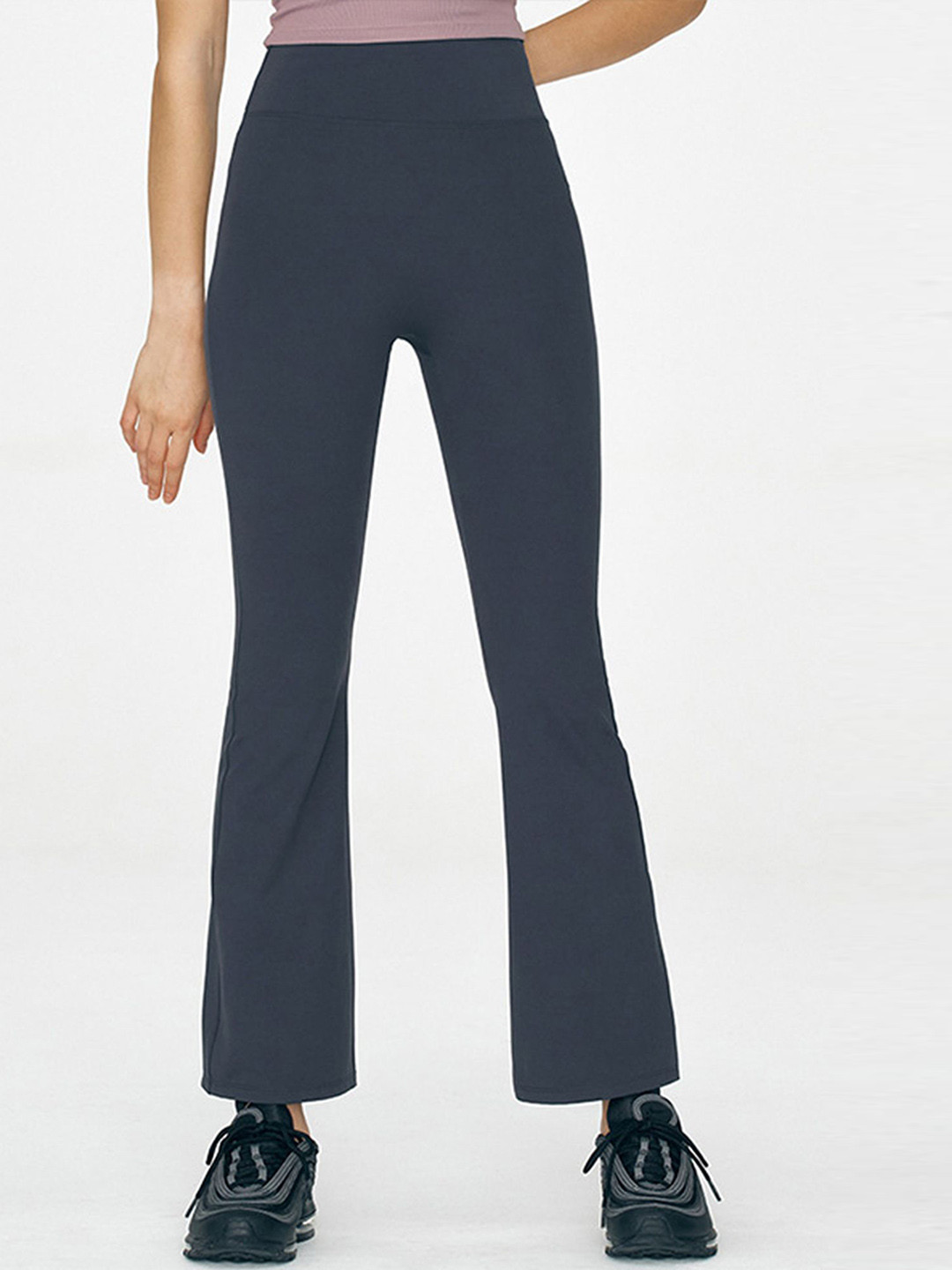 LULU & SKY Women High-Rise Bootcut Sports Pants