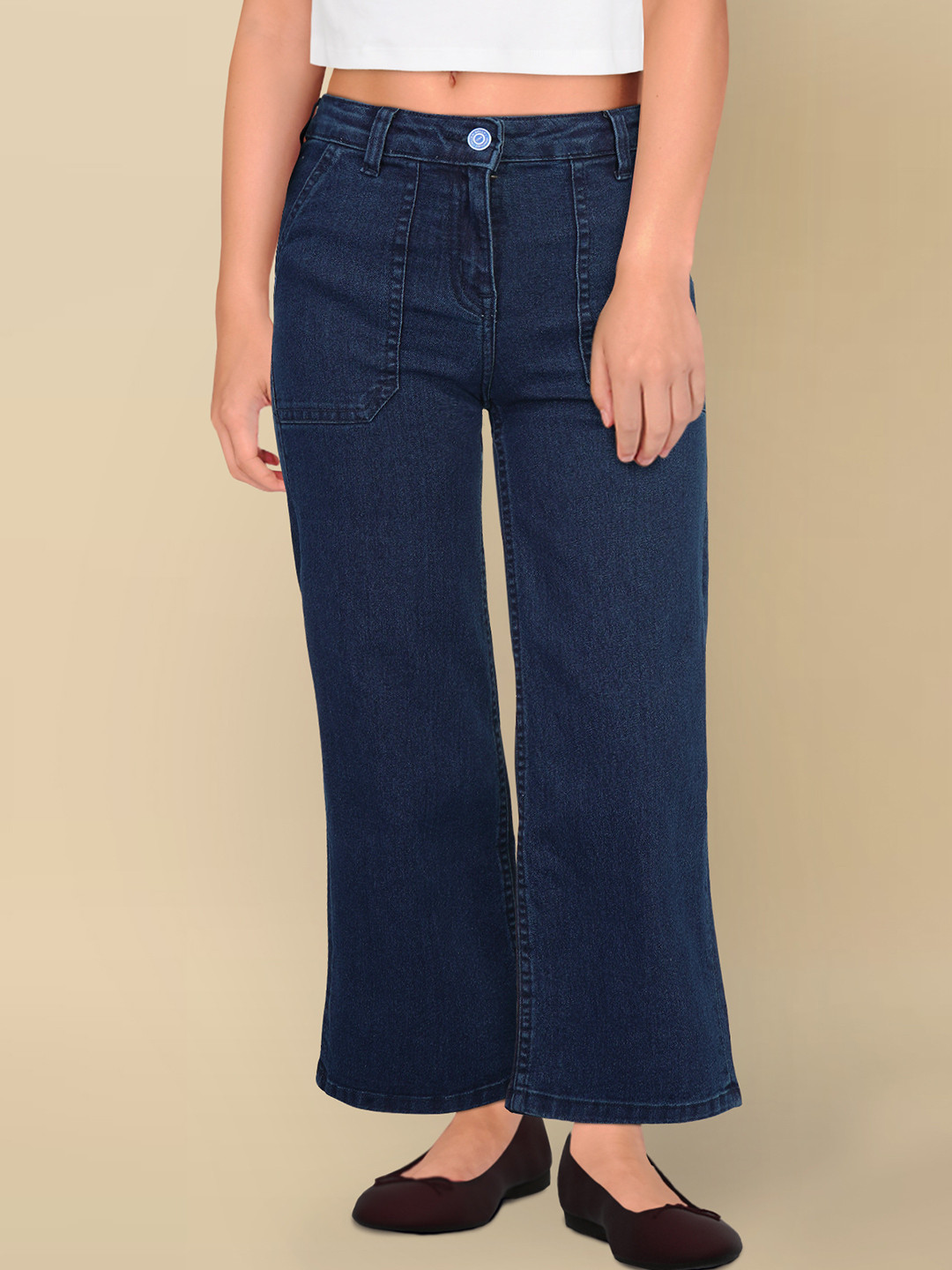 Allen Solly Junior Girls Highly Distressed Jeans