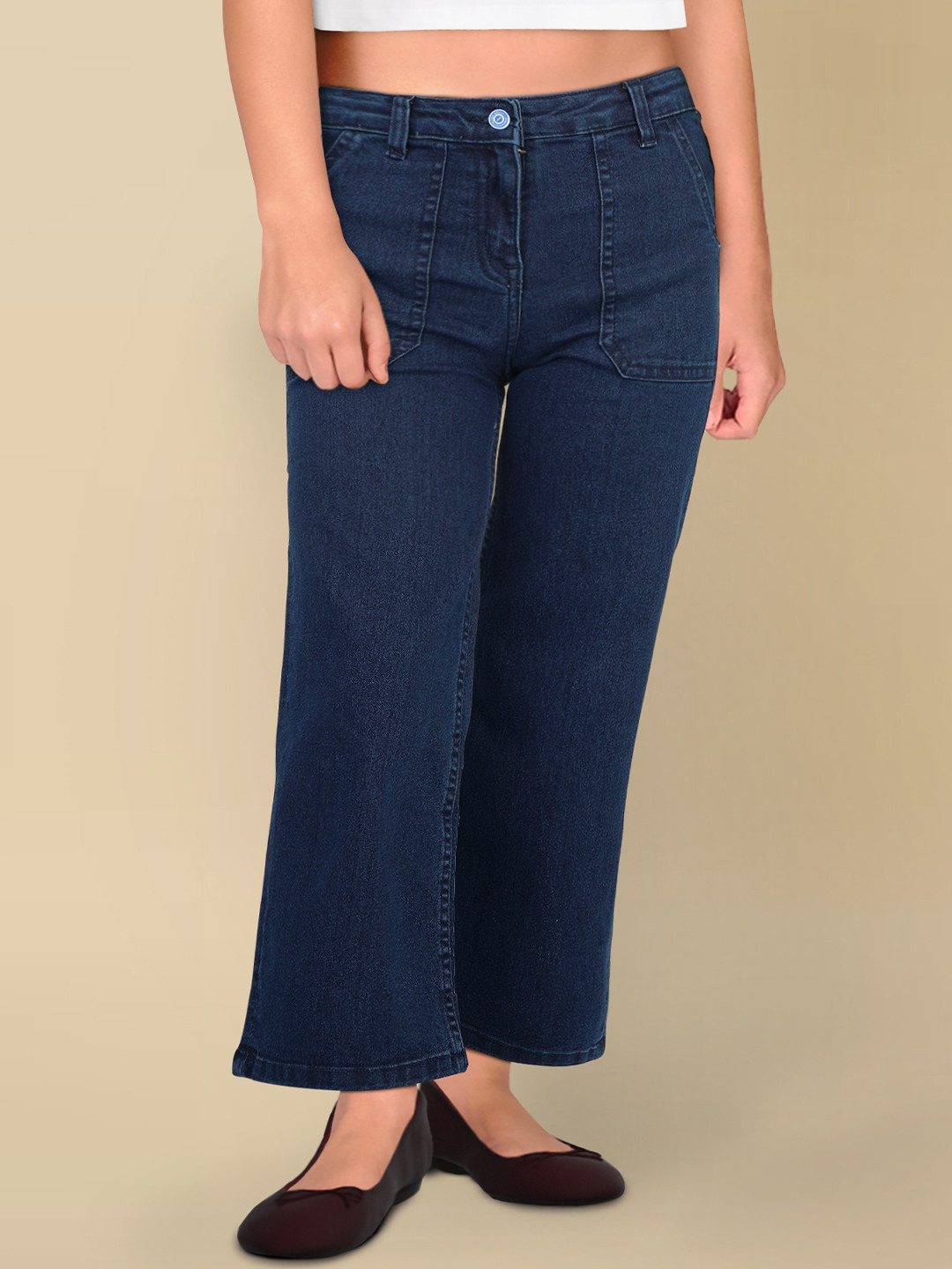 Allen Solly Junior Girls Highly Distressed Jeans