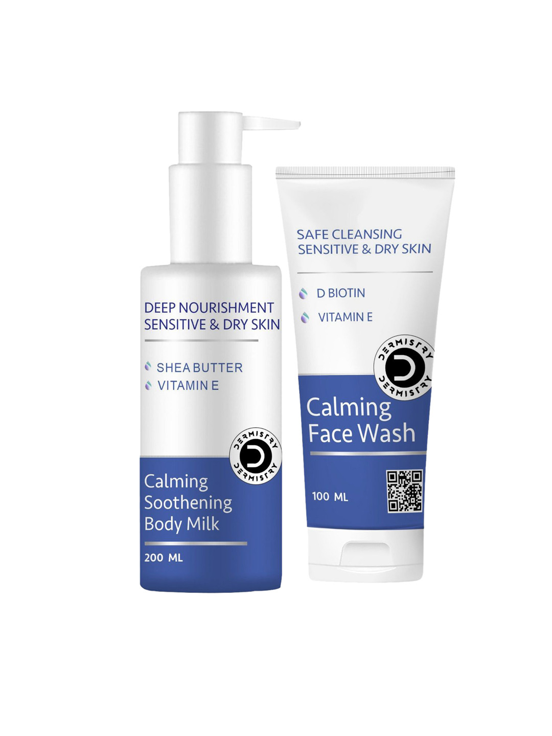 Vigini Dermistry Calming Face Wash 100ml & Calming Soothening Body Milk - 200ml