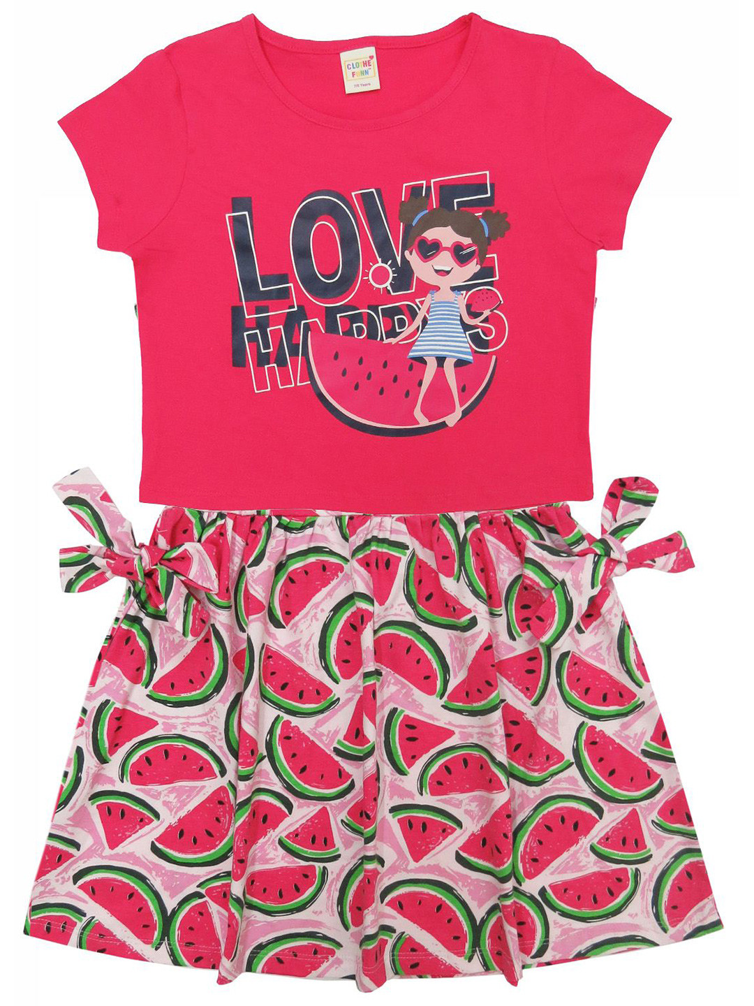 Clothe Funn Graphic Print Fit & Flare Dress