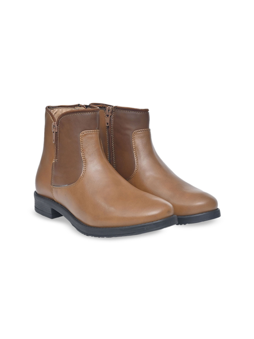 Alleviater Women Mid Top Smart Casual Block-Heeled Regular Boots